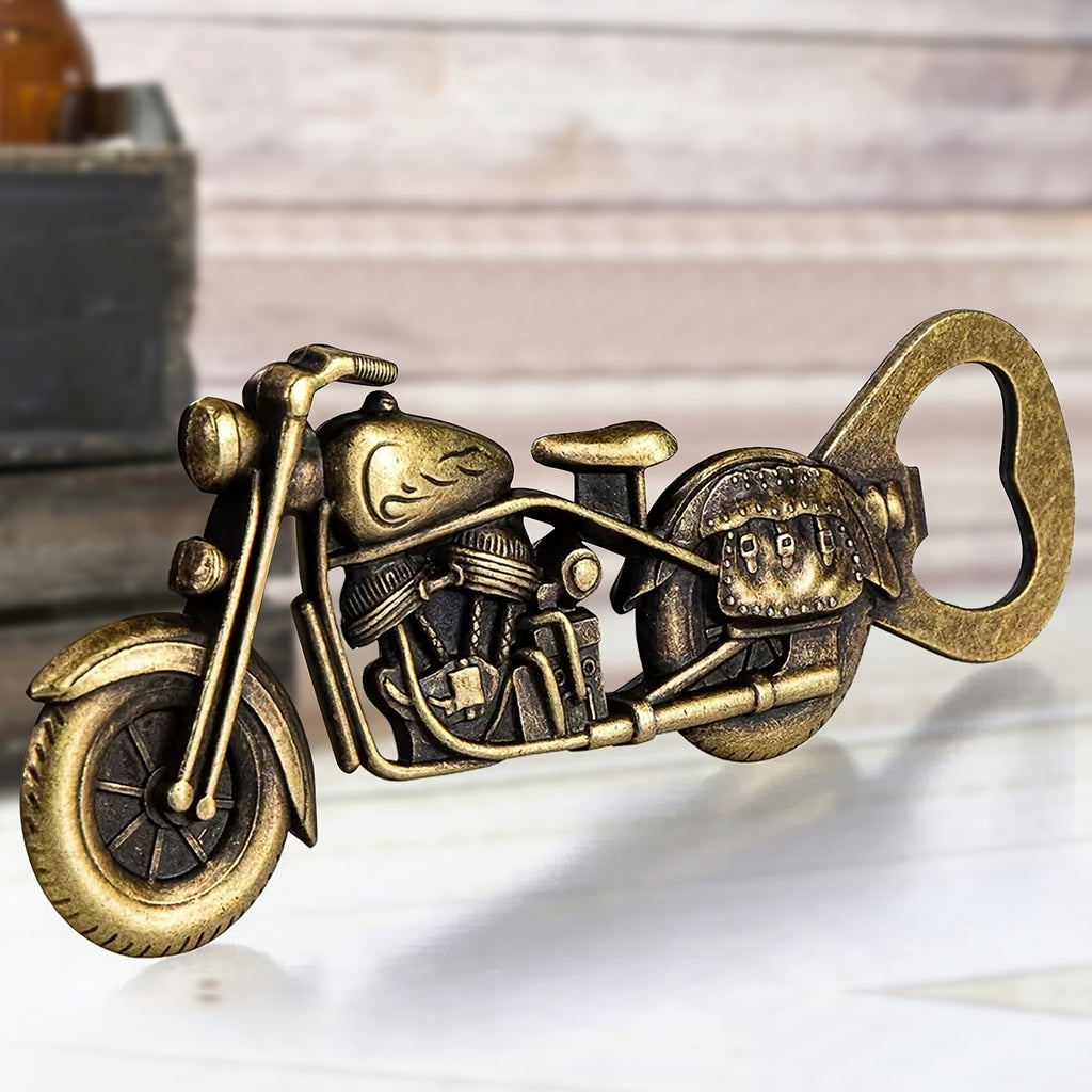 Golden Motorcycle Bottle Opener: Ultimate Man Cave & Beer Lover Gift