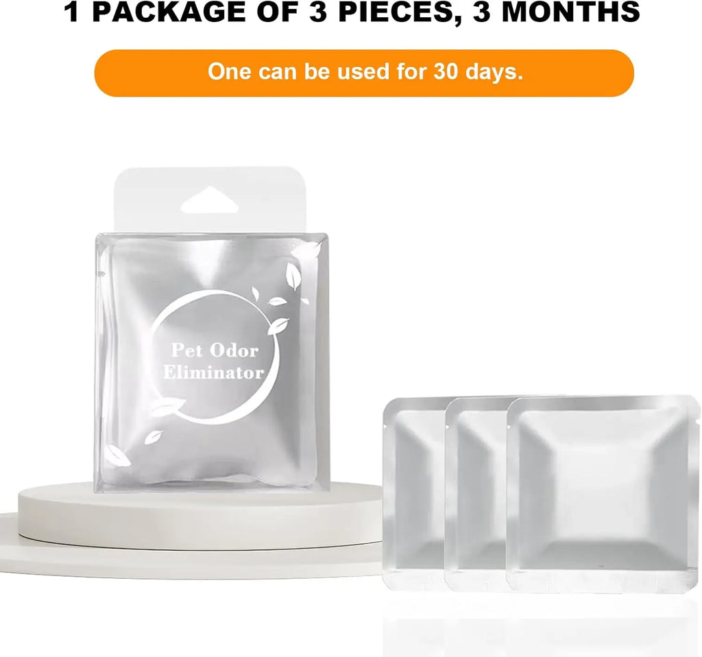 UBPET 3 Piece Odour Eliminator for PURA MAX Self Cleaning Cat Litter Tray and UBPET Automatic Litter Box, Cat Urine Excrement