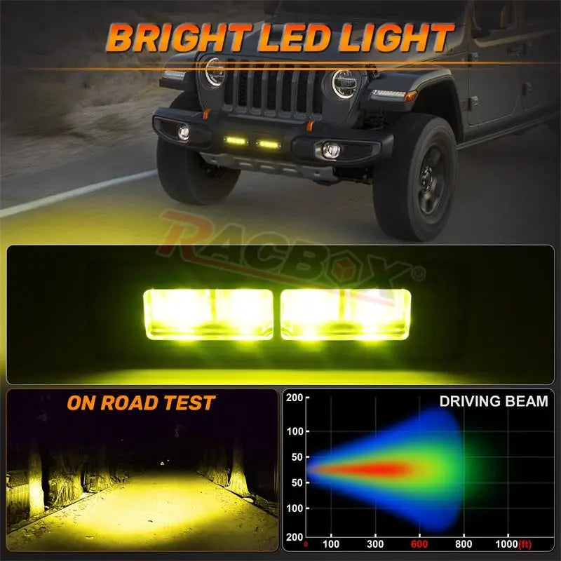 7 inch 6D LED Light Bar Pod Light Flush Mount Work Light Driving Light Fog Light Reverse Light For Truck 4x4 ATV SUV 12V 24V