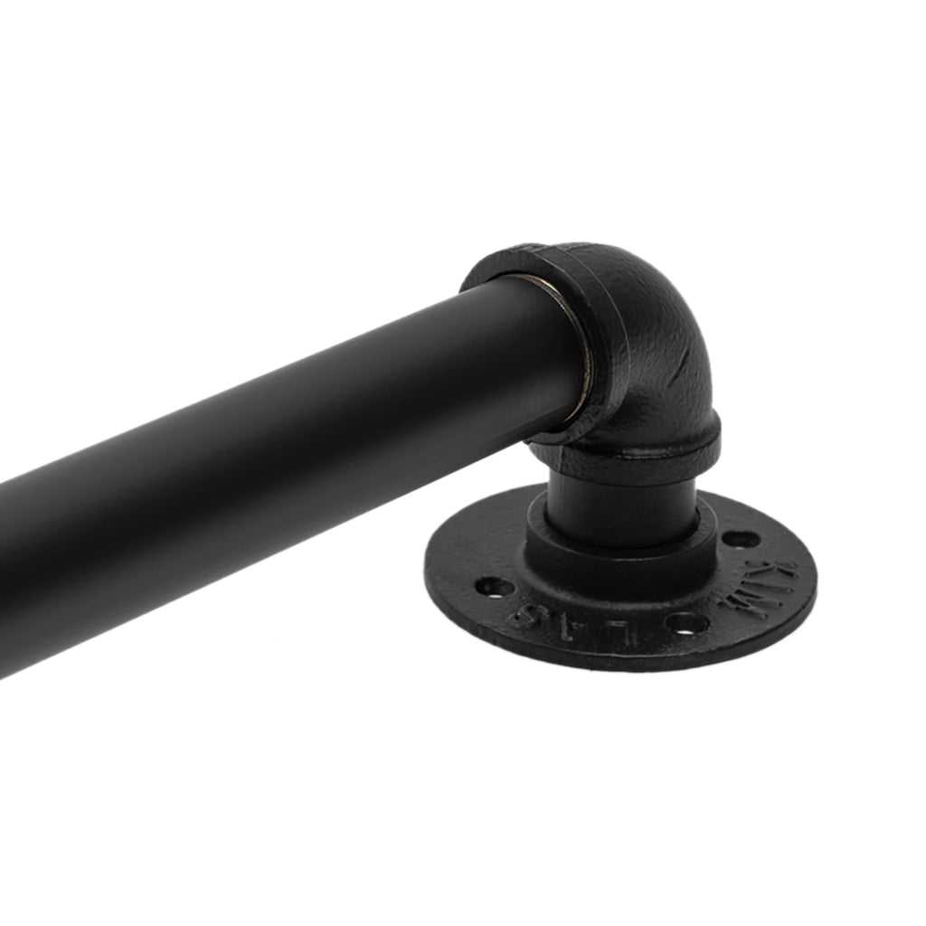 5ft/6.6ft Staircase Handrail Stepladder Stair Railing Wall-mounted Loft Pipe 2 Sections For Indoor And Outdoor