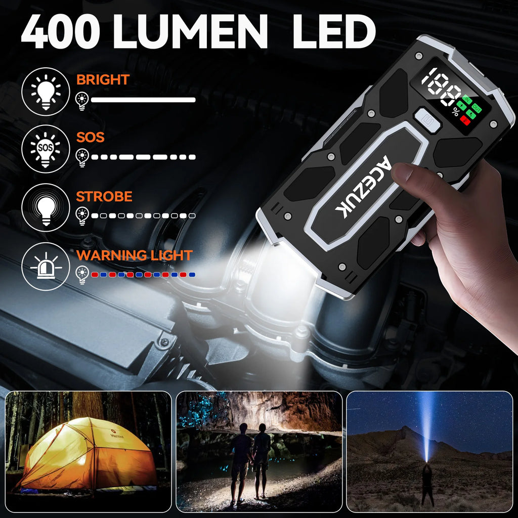 4000A Car Jump Starter Power Bank 12V 21800mAh Starting Device Emergency Car Battery Charger Booster Buster