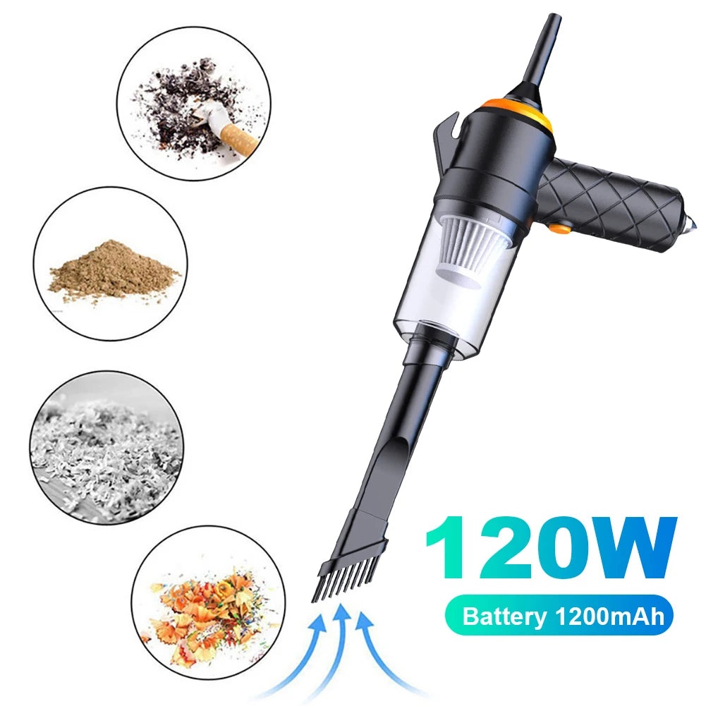 6 In 1 Blowing & Suction Vacuum Cleaner 3500PA Strong Suction Mini Handheld Cleaner Multifunctional for Car Home Office Cleaning