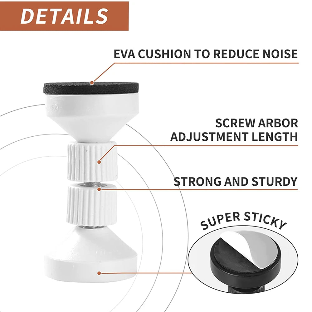 Adjustable Bed Frame Anti-Shake Tool Upgraded, Headboard Stoppers with Free Furniture Pads and Screws, No More Creaking