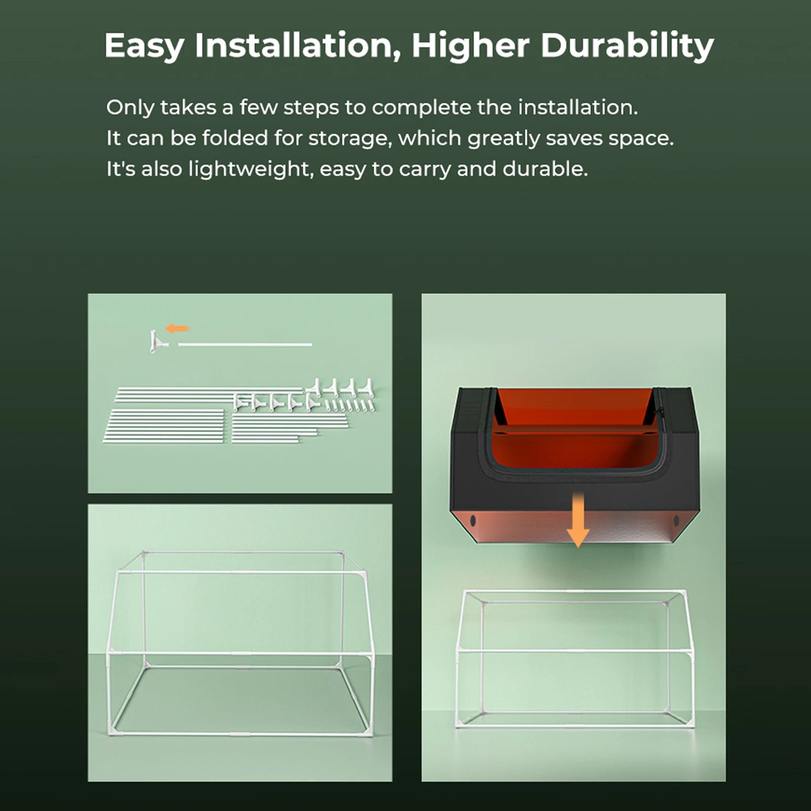 Creality Protective Cover Laser Engraver Enclosure with Eye Protection Fireproof Dustproof For Most Laser Engraving Machine