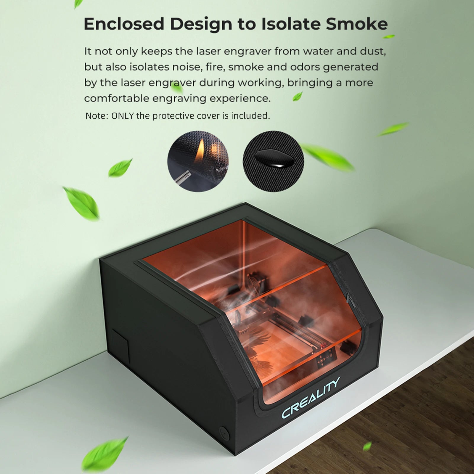 Creality Protective Cover Laser Engraver Enclosure with Eye Protection Fireproof Dustproof For Most Laser Engraving Machine