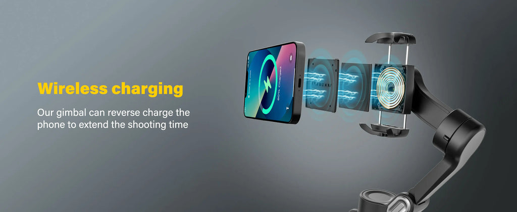 AOCHUAN Smart XPro Ai 3 Axis Smartphone Gimbal Stabilizer For iPhone And Android Smartphone Gimbal No app required to track face