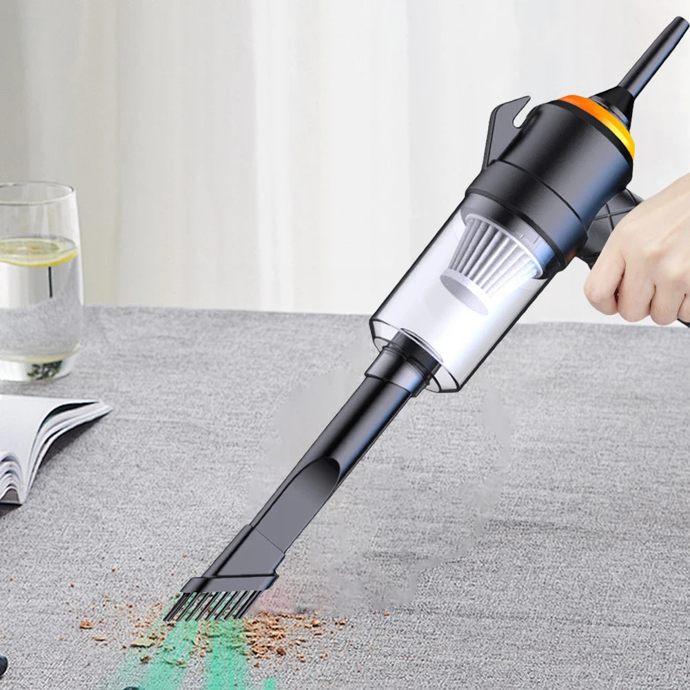 6 In 1 Blowing & Suction Vacuum Cleaner 3500PA Strong Suction Mini Handheld Cleaner Multifunctional for Car Home Office Cleaning