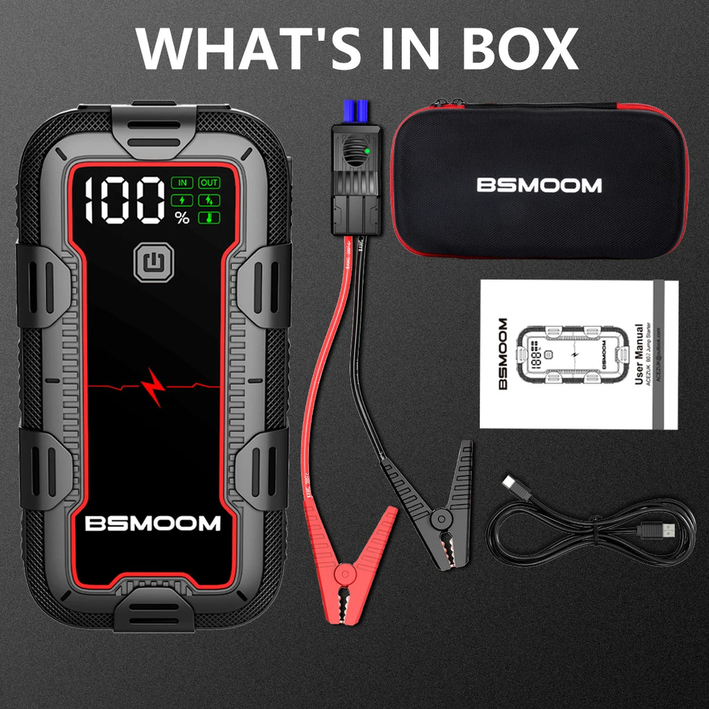 4000A Car Jump Starter Power Bank 12V 21800mAh Starting Device Emergency Car Battery Charger Booster Buster