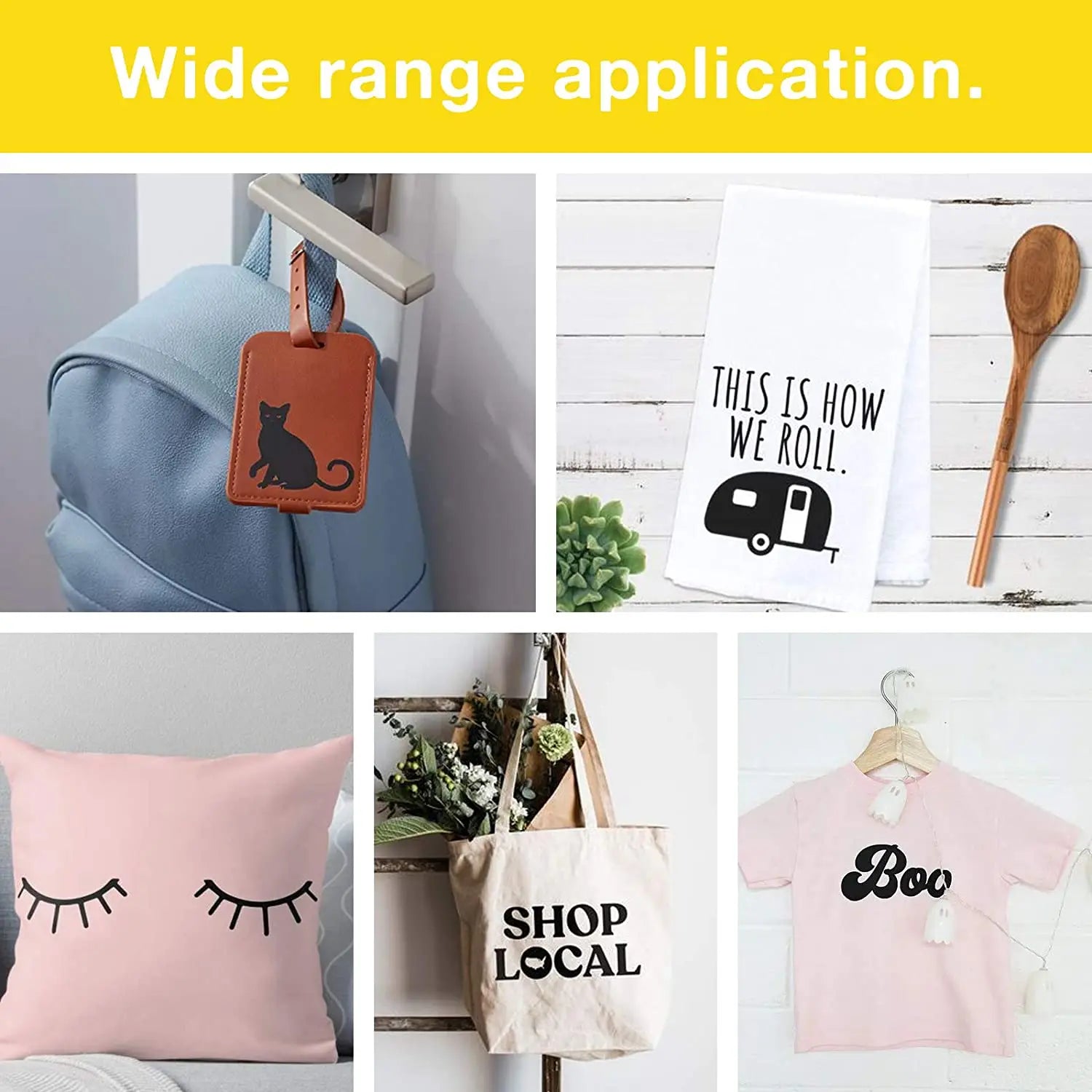 HTVRONT 12"X50ft/30x1500cm PU Heat Transfer Vinyl Roll for T-shirt Heat Press Vinyl Craft Iron on DIY HTV Film Printing Clothing