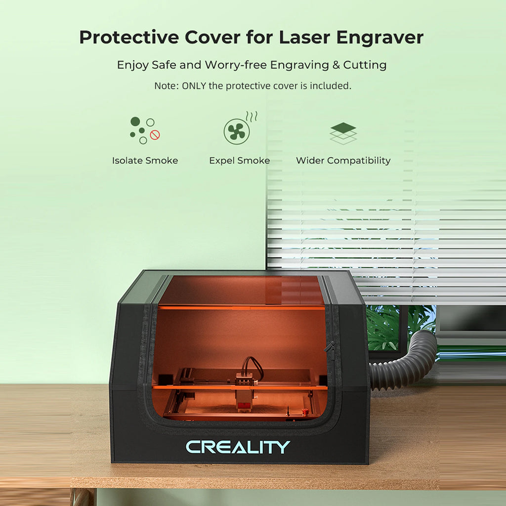 Creality Protective Cover Laser Engraver Enclosure with Eye Protection Fireproof Dustproof For Most Laser Engraving Machine