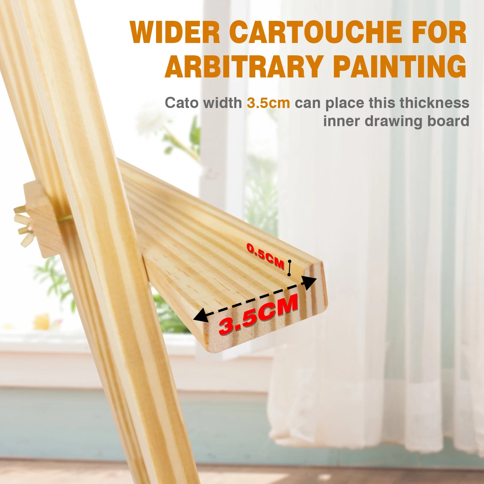 Artist Easel, Wooden A-Frame Easel Stand, Studio Easel Adjustable Drawing Painting Holder Canvas Stand Portable for Display