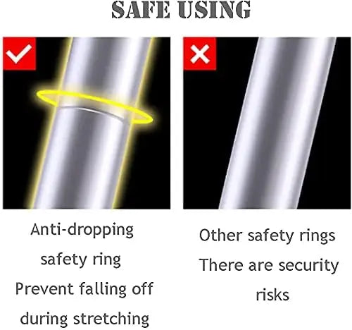 5+6 Steps Ladder Stair Ladder Telescopic Ladder Multi-Purpose Folding Aluminium Telescoping Ladder Extendable Portable Ladder