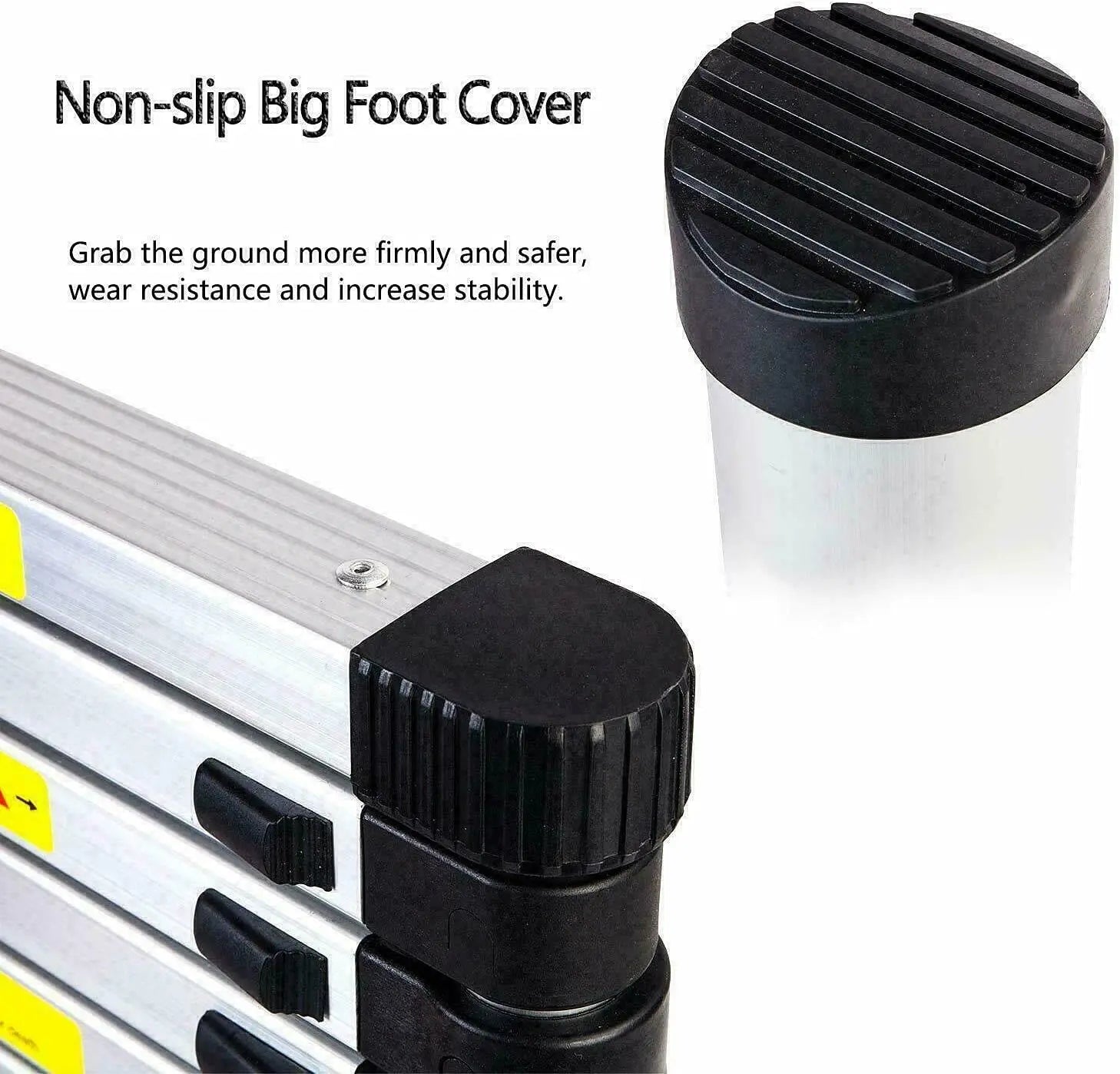 5+6 Steps Ladder Stair Ladder Telescopic Ladder Multi-Purpose Folding Aluminium Telescoping Ladder Extendable Portable Ladder