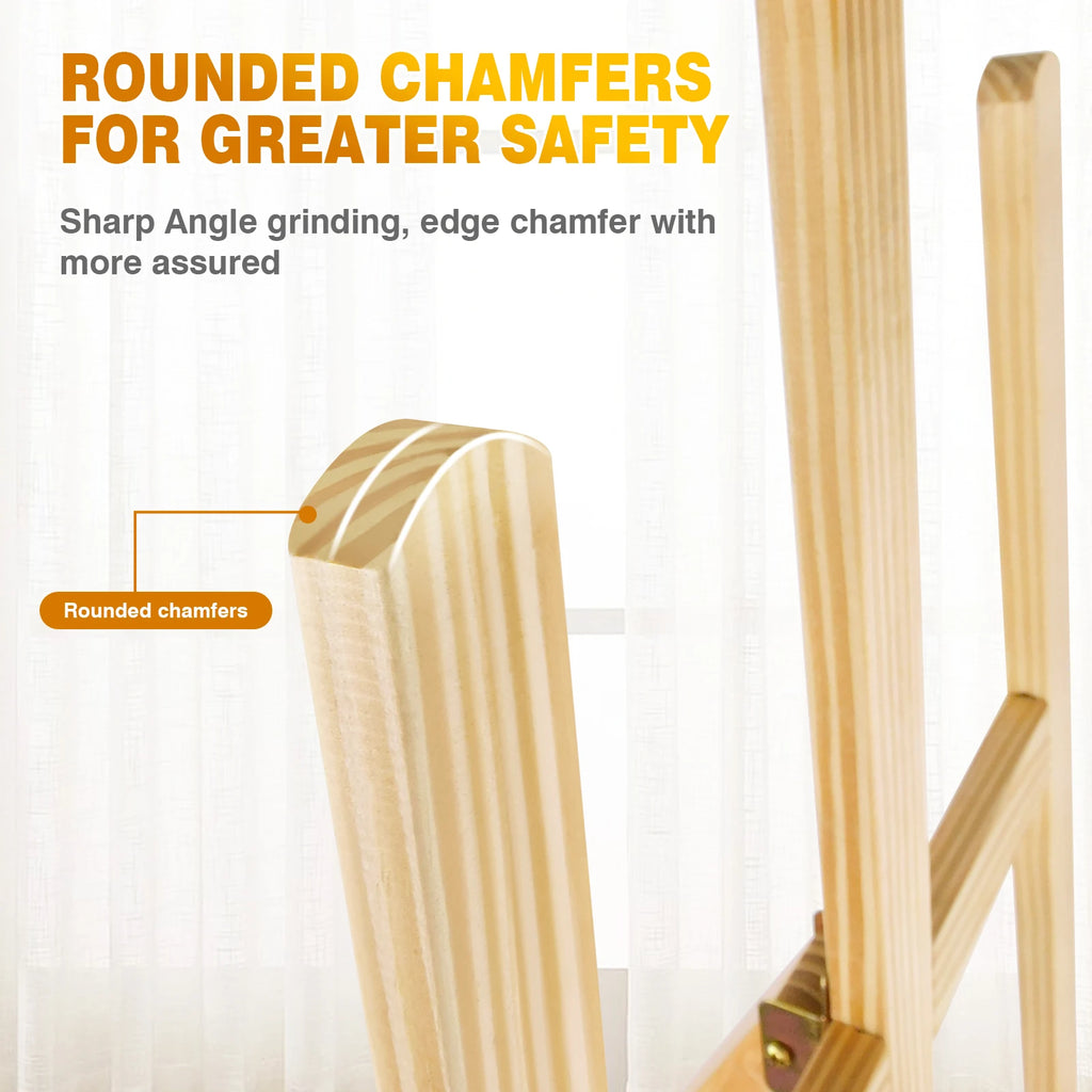 Artist Easel, Wooden A-Frame Easel Stand, Studio Easel Adjustable Drawing Painting Holder Canvas Stand Portable for Display