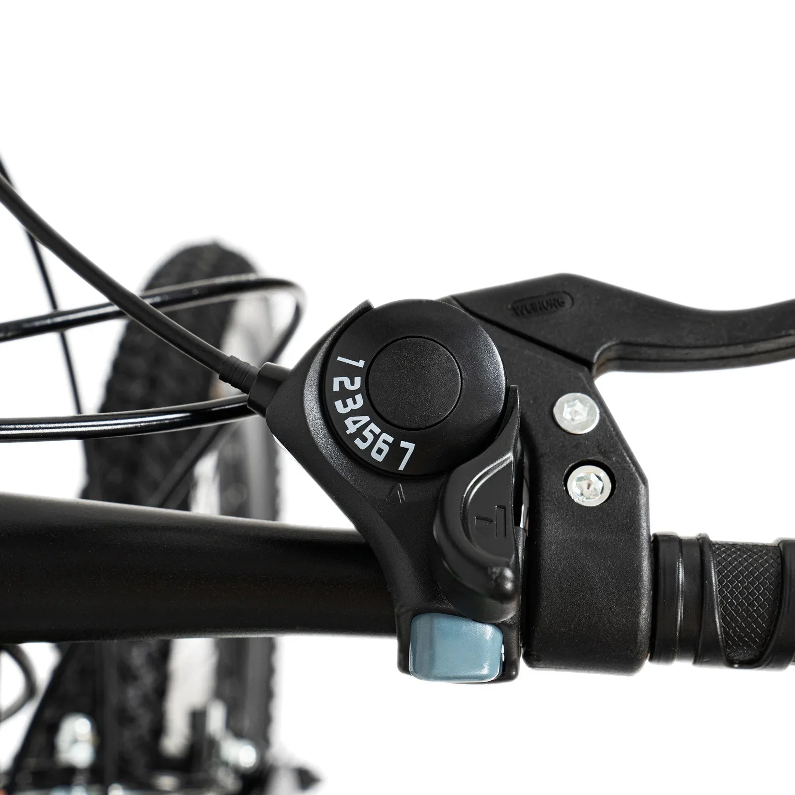 Green 20 Inch 7 Speeds Mountain Bike Adjustable Children's Bicycle with Storage Bag and Compass Bell Braking System Bike