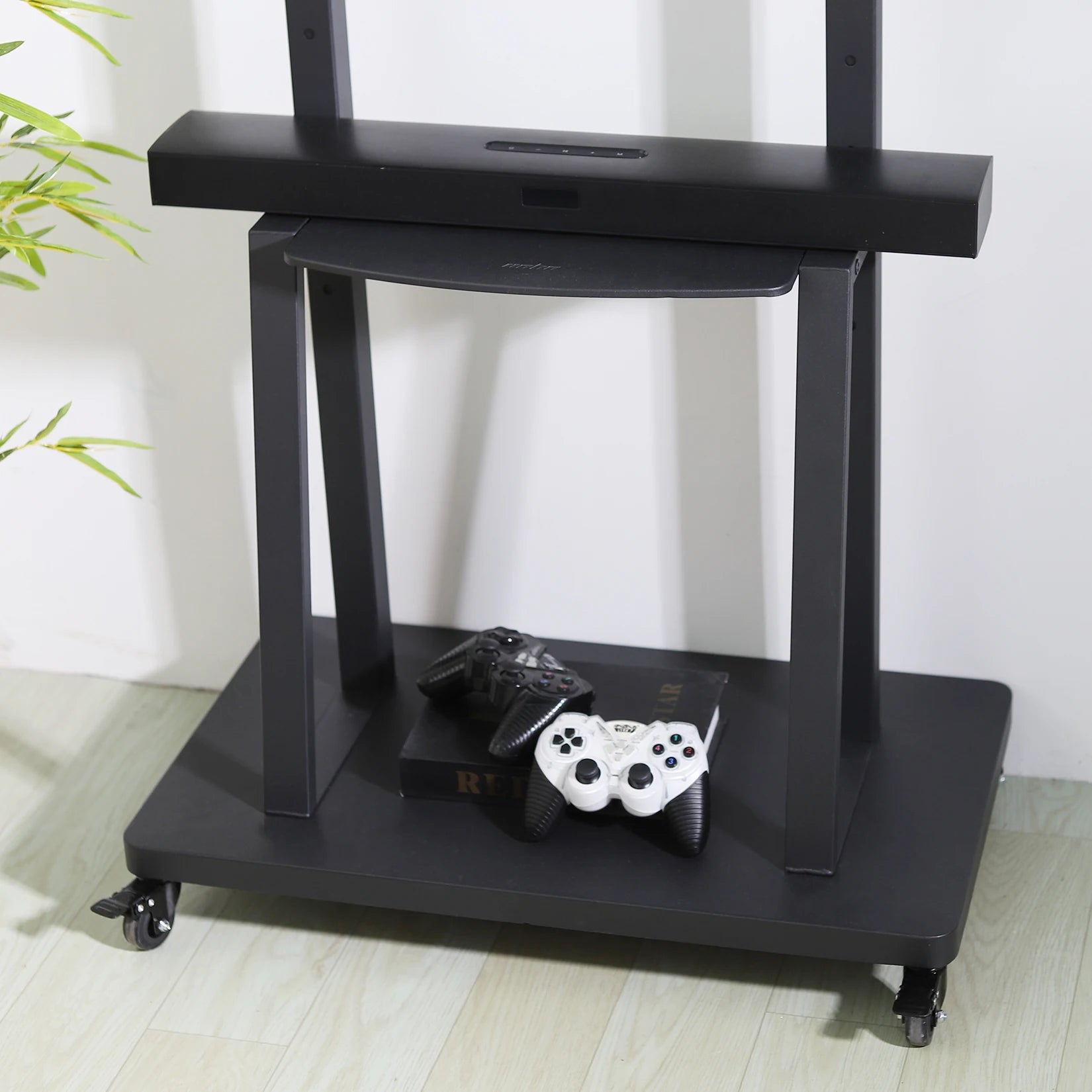 Free Standing Adjustable TV Floor Stand Heavy Duty TV Trolley for 32-80" Flat Screens Loading Weight up to 65KG