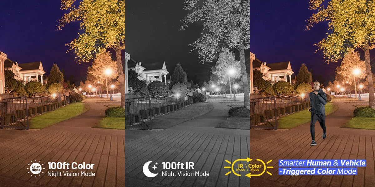 Annke 4Pcs 12MP HD IP Security Camera Poe 6K Dual Light Audio Fixed Bullet Camera Human Vehicle Detection 256G SD Storage ONVIF