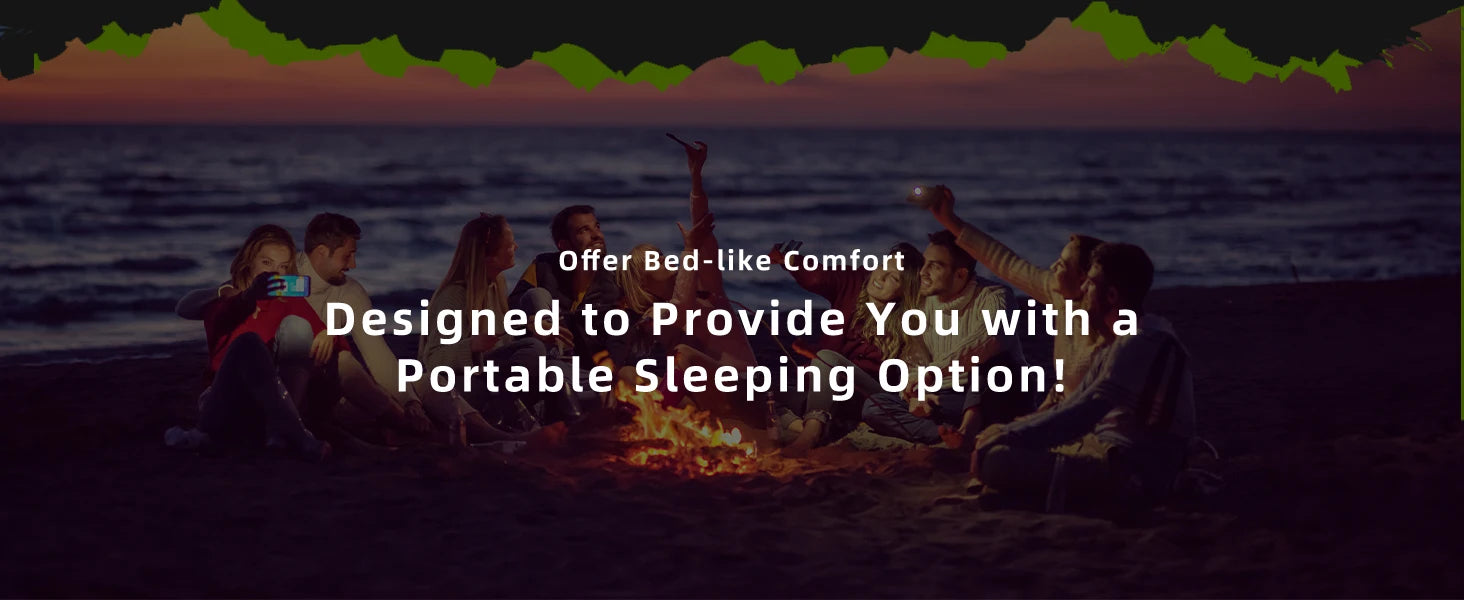 WESTTUNE Inflatable Mattress 4" Thick for 2 Person with Pillow Built-in Foot Pump Double Sleeping Pad for Backpacking Hiking