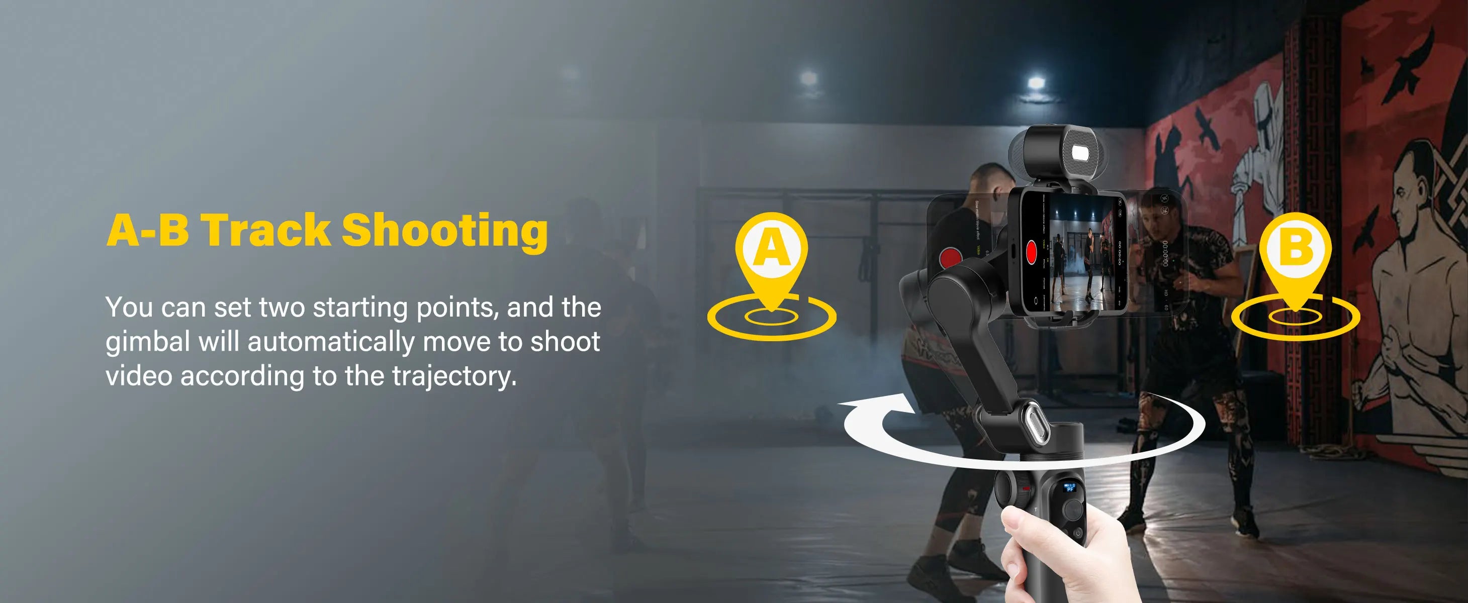 AOCHUAN Smart XPro Ai 3 Axis Smartphone Gimbal Stabilizer For iPhone And Android Smartphone Gimbal No app required to track face