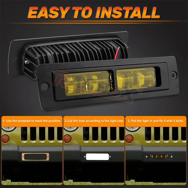 7 inch 6D LED Light Bar Pod Light Flush Mount Work Light Driving Light Fog Light Reverse Light For Truck 4x4 ATV SUV 12V 24V