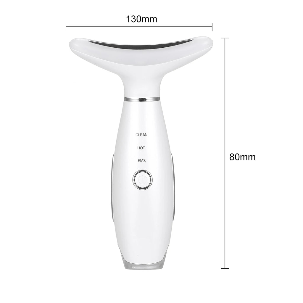 Neck Massager Led Photon Therapy Heating Neck Wrinkle Removal Machine Reduce Double Chin Skin Lifting Face Relaxation Tool