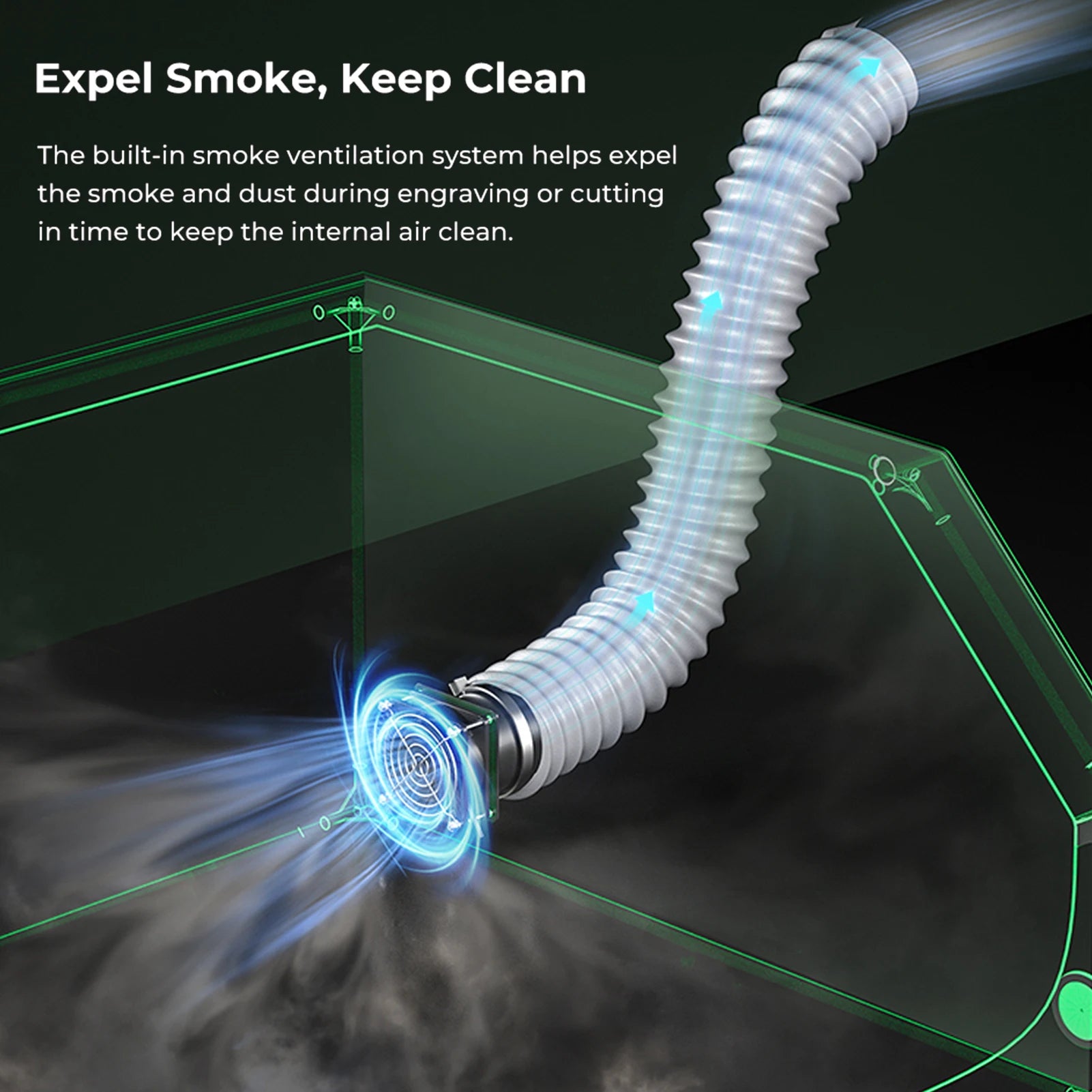 Creality Protective Cover Laser Engraver Enclosure with Eye Protection Fireproof Dustproof For Most Laser Engraving Machine