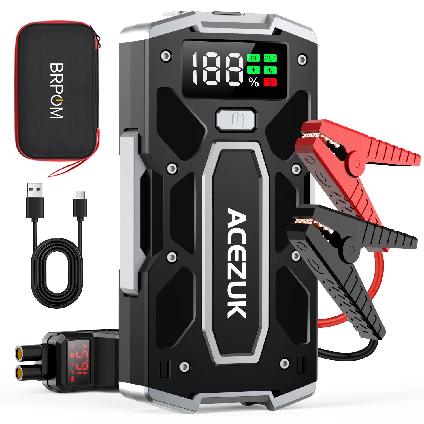 4000A Car Jump Starter Power Bank 12V 21800mAh Starting Device Emergency Car Battery Charger Booster Buster