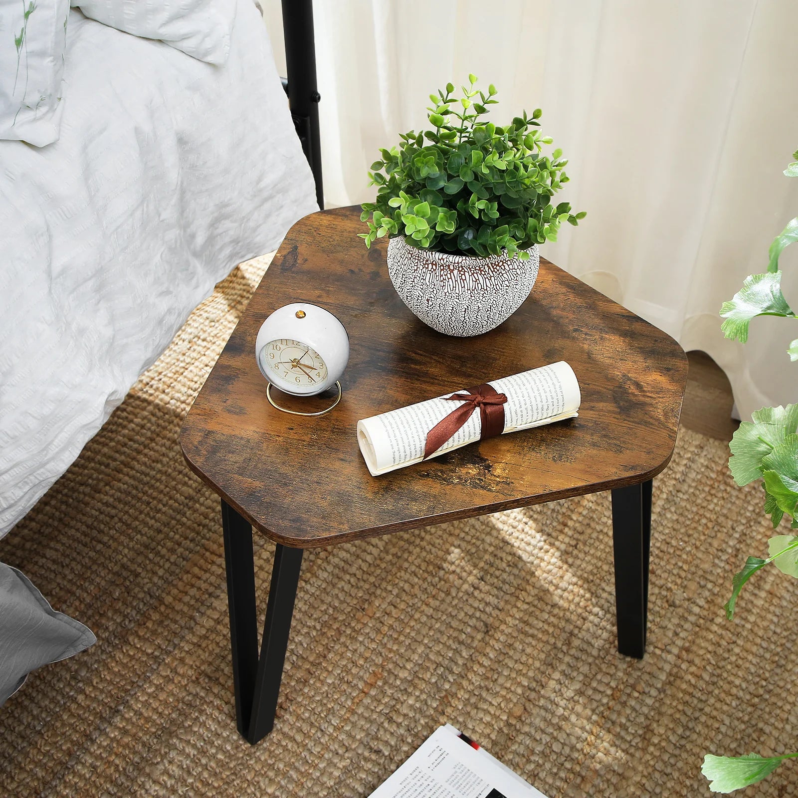 VASAGLE Nesting Coffee Table, Set of 3 End Tables for Living Room, Stacking Side Tables, Sturdy and Easy Assembly