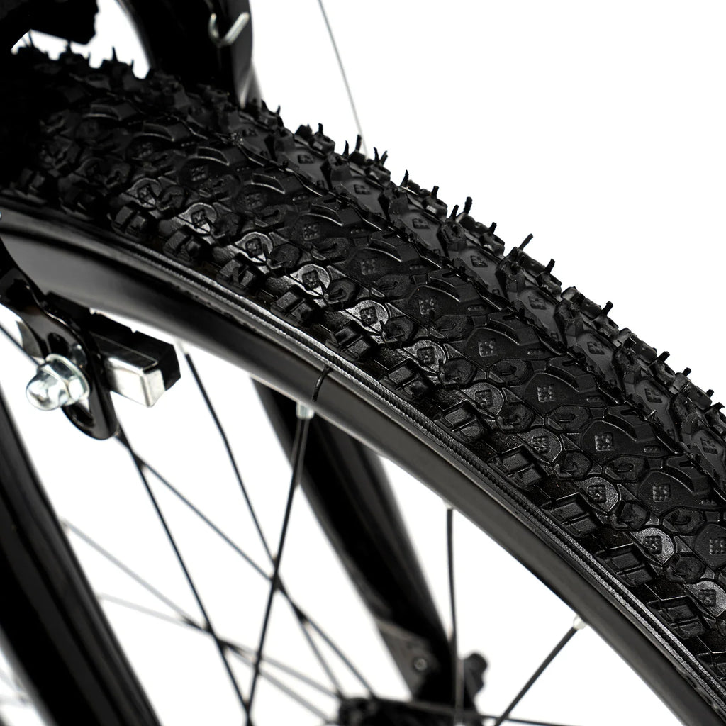 Green 20 Inch 7 Speeds Mountain Bike Adjustable Children's Bicycle with Storage Bag and Compass Bell Braking System Bike