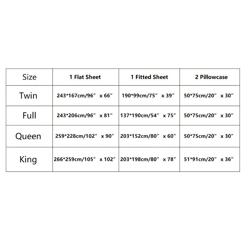 Luxe Satin Finish 4-Piece Sheet Set – Fitted, Flat & 2 Pillowcases