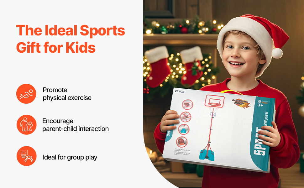 SucceBuy Toddler Adjustable Basketball Hoop 104-190CM Rack for Kids Outdoor Indoor Ball Sport Backboard Rim Shoot Children Toys