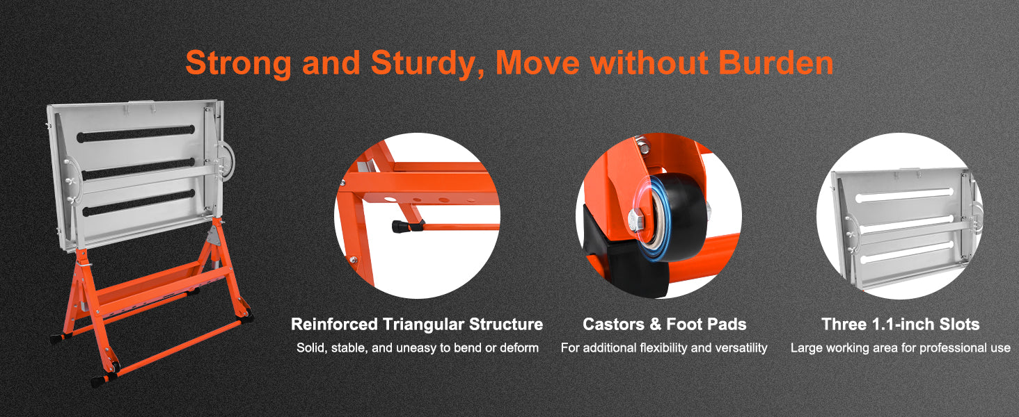 SucceBuy 18/20/24 Inch Foldable Welding Table Steel Table Top Auxiliary Welding Tool Flexible Height Portable Workbench for Work